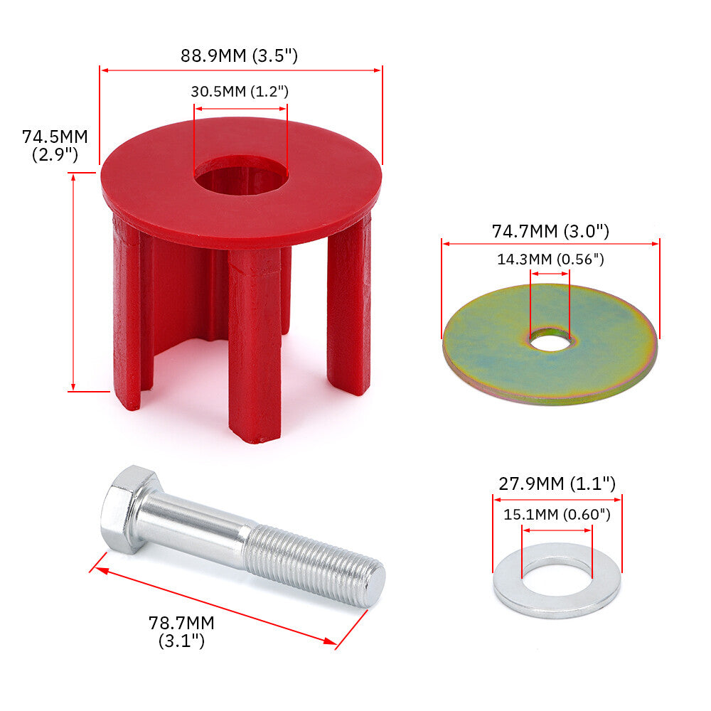 Transmission Dog bone Mount Insert Kit for VW for AUDI MK5 MKV Upgrade 2.5L Racing