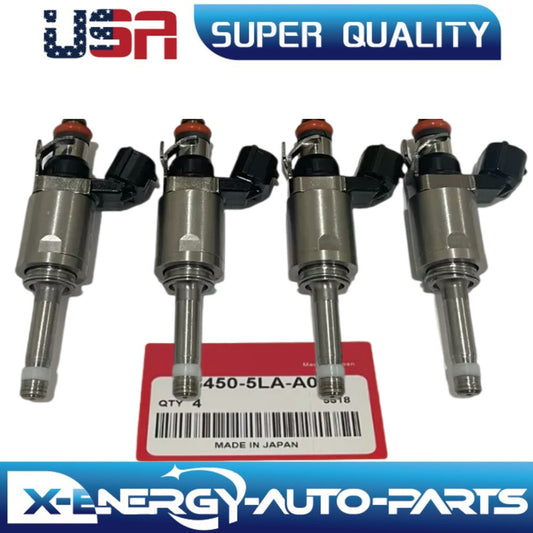 4 NEW FUEL INJECTORS 16450-5LA-A01 FOR ACCORD CR-V TLX ILX 2.4L