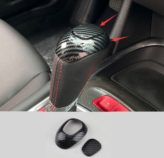 2P Carbon Fiber Gear Lever Shift Knob Cover Trim for Chevrolet Malibu 2016-2024