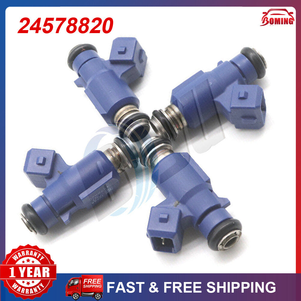 (4) 245578820 FJ10741 Fuel Injector for Chevrolet Cobalt for Corsa Prisma Onix Astra