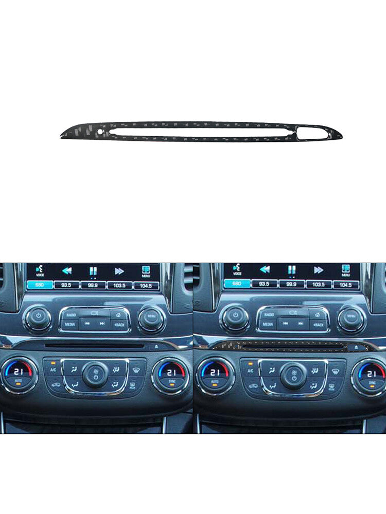 CD Frame Panel Trim Cover Carbon Fiber Interior for Chevy Impala 2014-2020