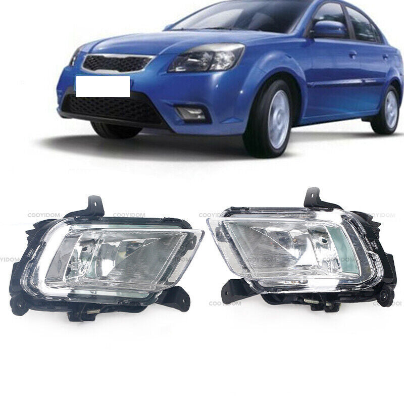 Pair for KIA RIO 2010-2012 Front Bumper Driving Lamp Fog Lamp
