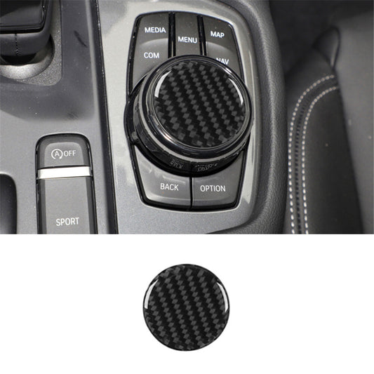 Carbon Fiber Multimedia Button Trim Panel for Toyota Supra A90 2019-2022