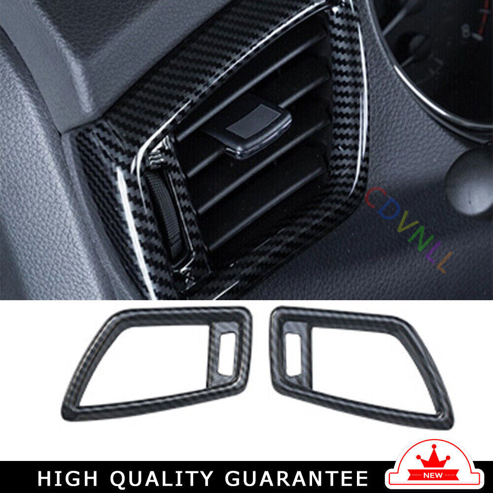 LR AC Air Outlet Vent Cover Trim for Nissan Rogue Sport 17-2021 Carbon Fiber