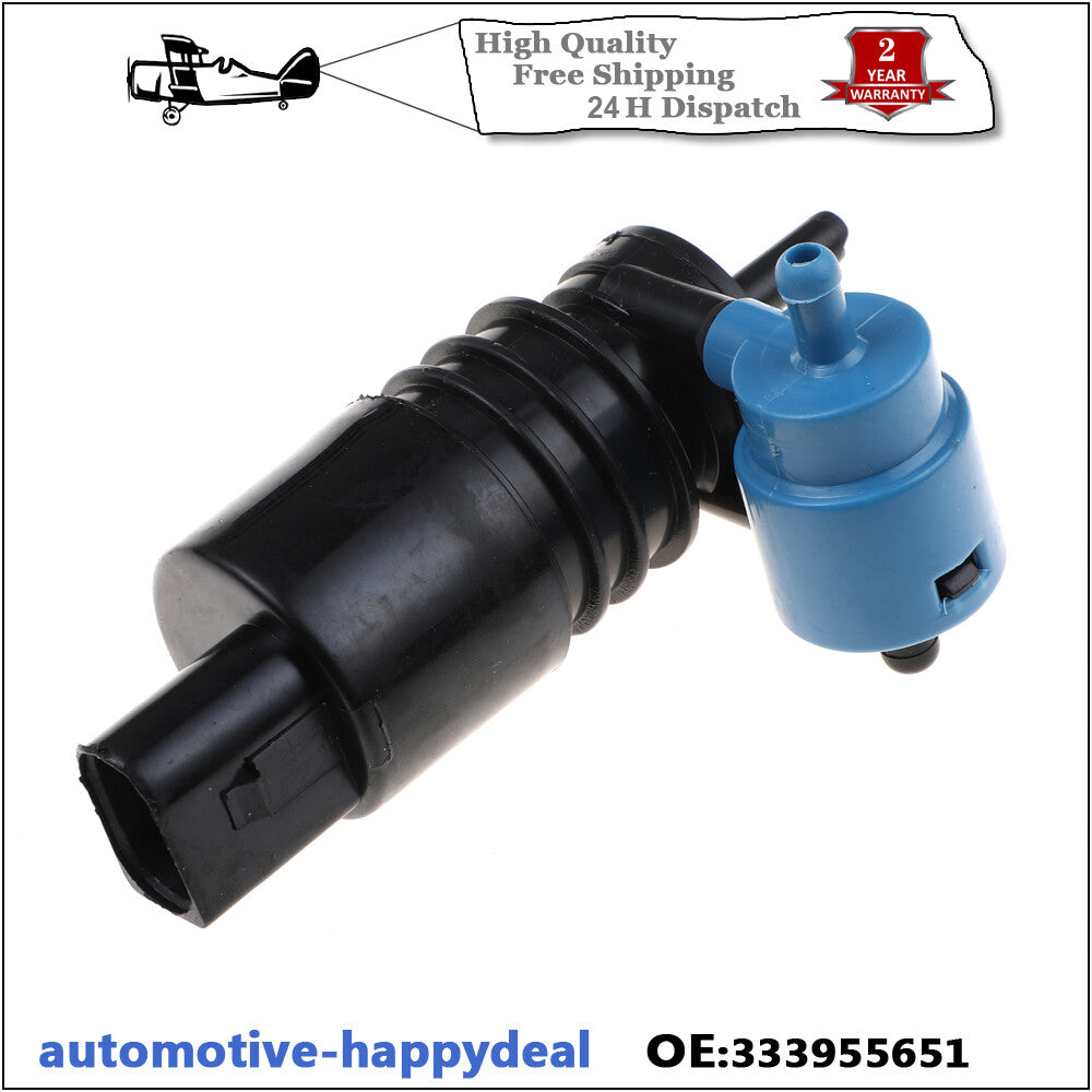 2WINDSCREEN WASHER PUMP TWIN OUTLET for VW for PASSAT B5 POLO SHARAN TOUAREG TOURAN