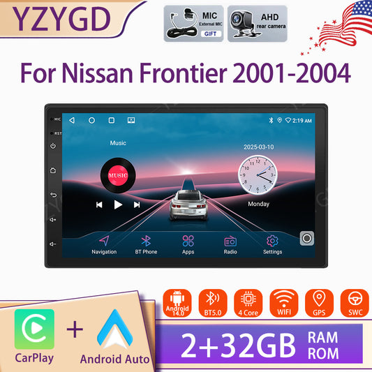 for Nissan Frontier 2001-2004 Android GPS NAVI Stereo Radio CarPlay WIFI Screen
