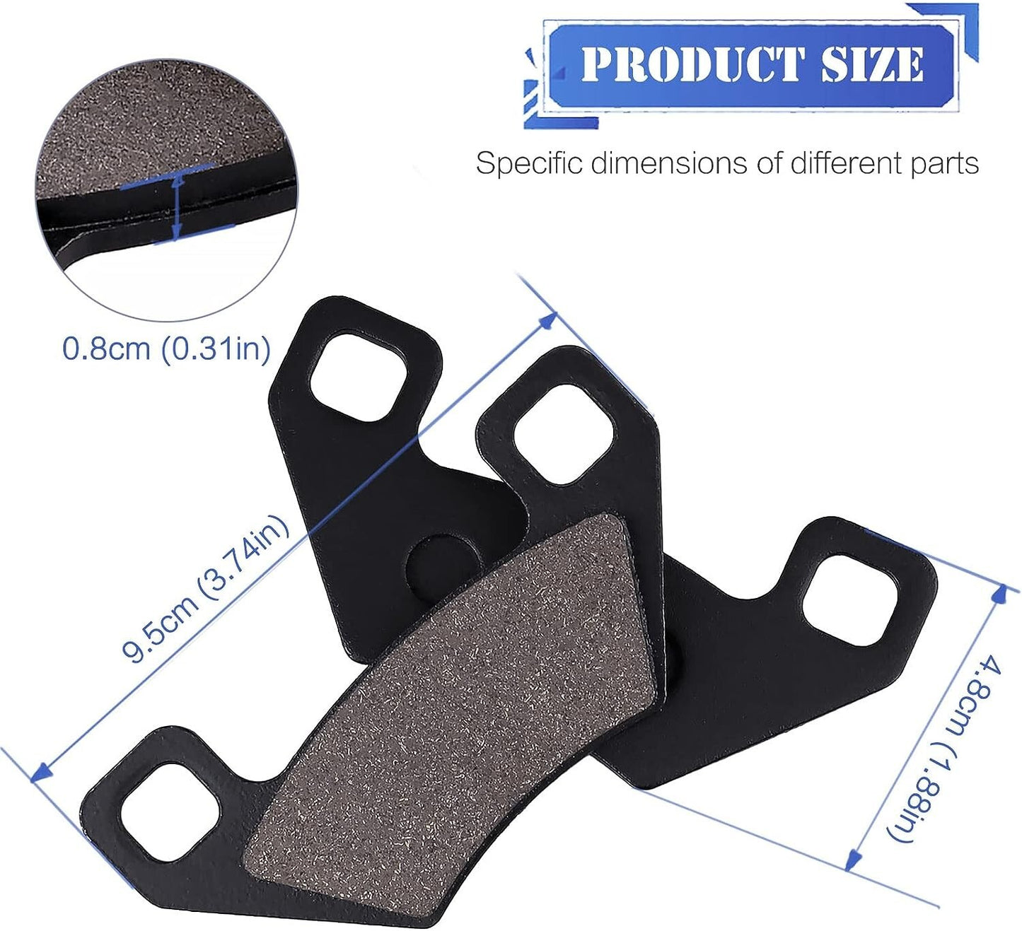 Brake Pad for Arctic Cat Alterra 1000 TRV 400 450 500 570 EPS Mudpro 1000 650