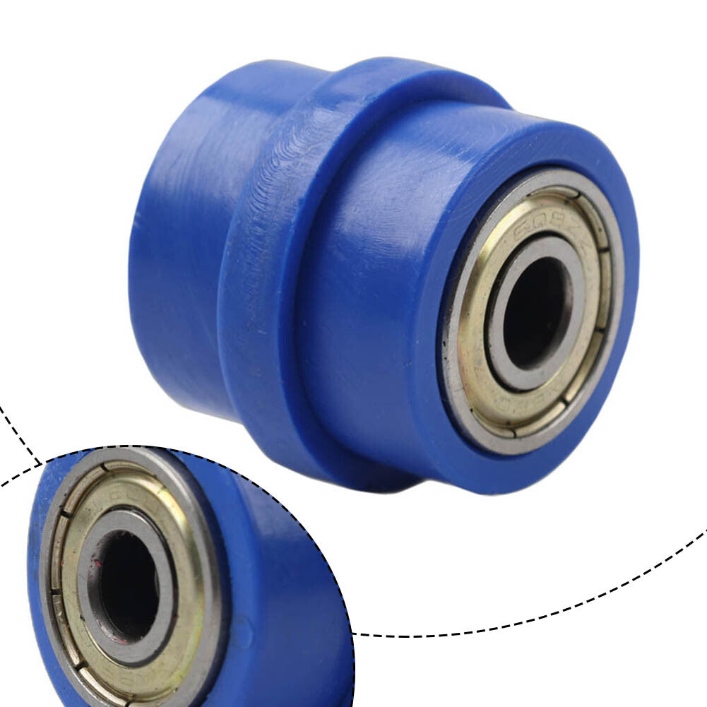 Drive Chain Pulley Roller Slider Tensioner Wheel Guide 8MM For Street Bike