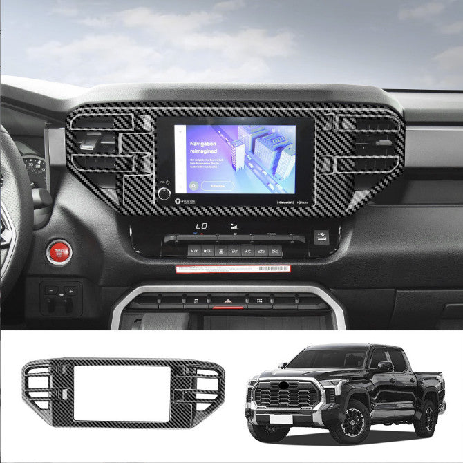 Suitable for 2022 and 2023 for Toyota Tendera: Dashboard Center Air Vent Trim Carbon Fiber Kit