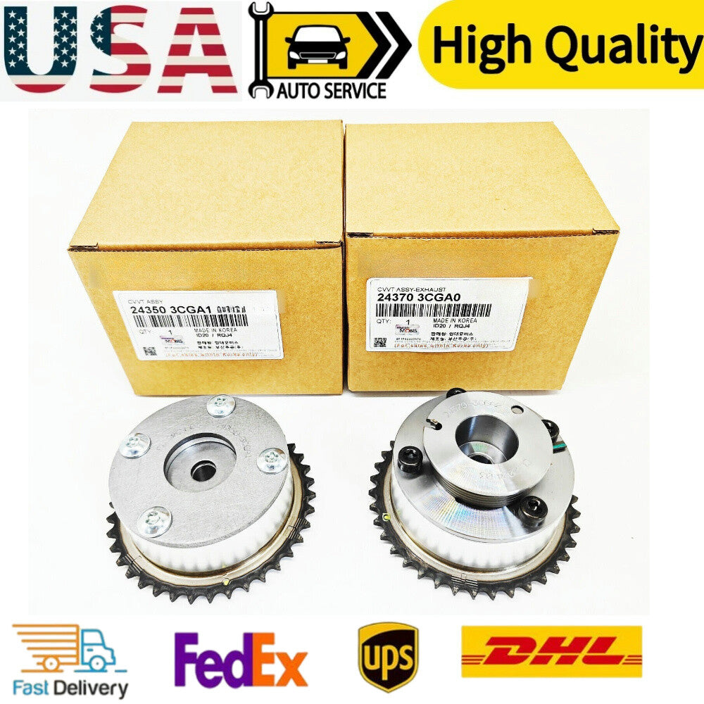 New Intake - Exhaust CVVT Gear Set for HYUNDAI for KIA 2014-2020 3.3L 3.8L 2Pcs