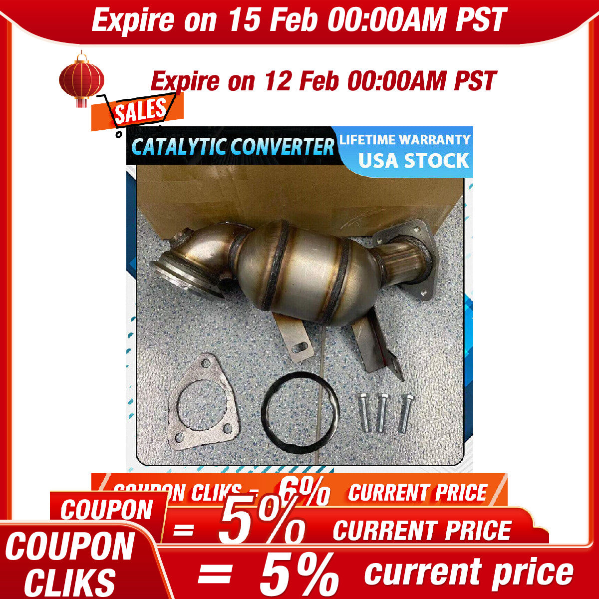 For 2011-2016 for Chevrolet for Cruze /Sonic 1.4L l4 Front Exhaust Catalytic Converter
