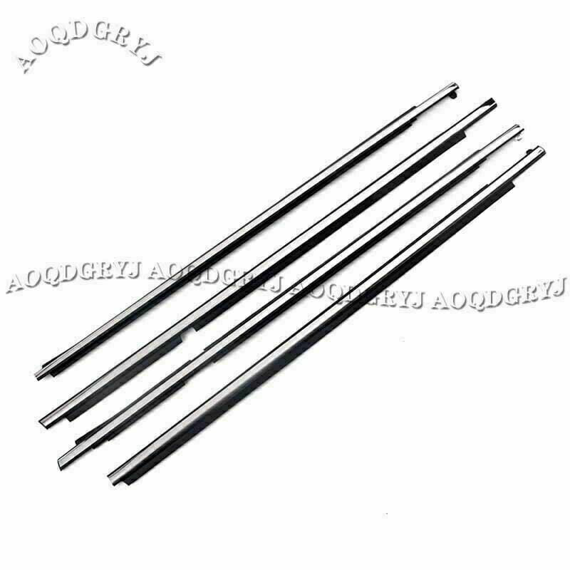 4p for Land Cruiser LC200 08-2021 Quarter  Door Belt Moulding W/ Chrome Strips