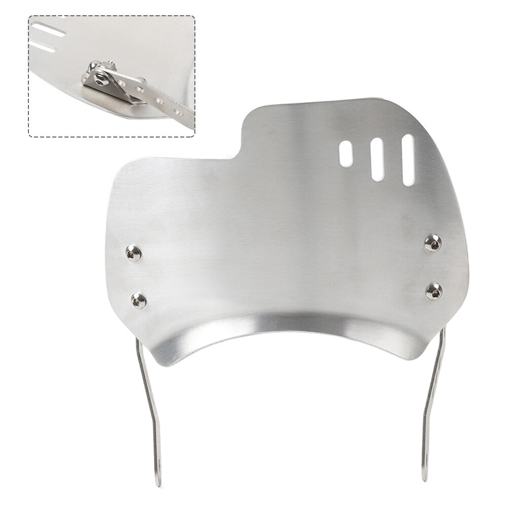 Windshield Windscreen W/Bracket Universal For 6-8 Round Headlight Motorcycle