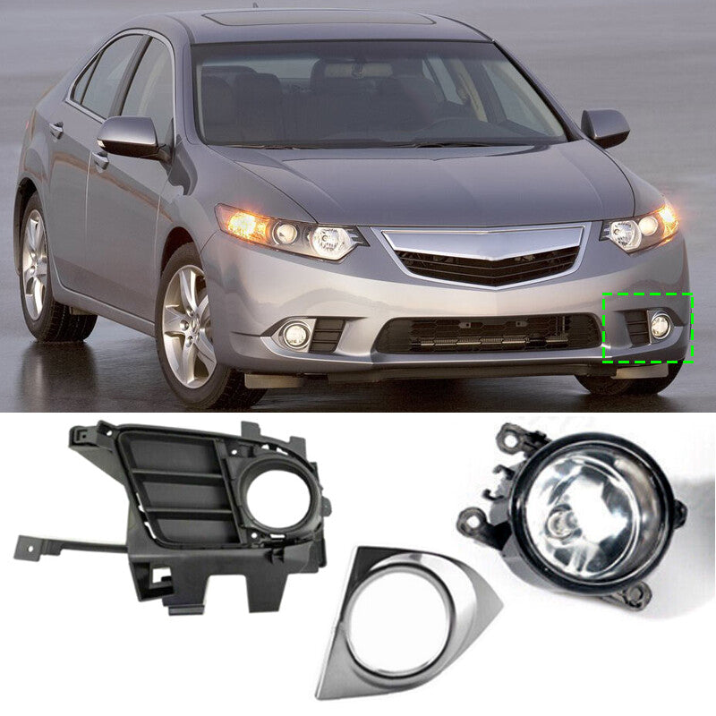 Applicable to for Acura TSX 2011 - 2014 Left Front Bumper Fog Light DRL Assembly Driving Light