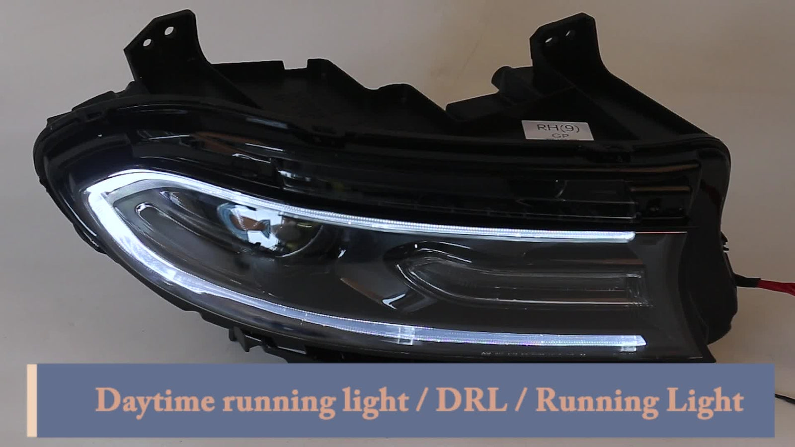 2P Headlights For 2015-2023 for Dodge Charger HID/Xenon w/ LED DRL HeadLamps