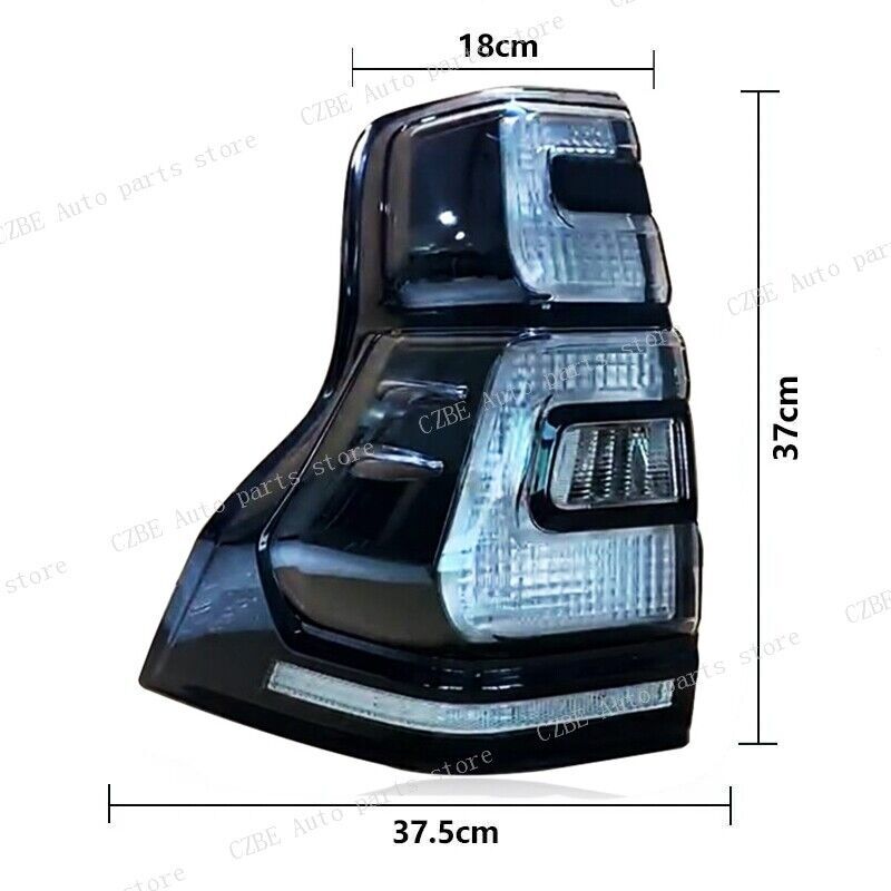 2Pcs for Toyota for Land Cruiser Prado LC150 2018-2020 Rear Tail Light Smoked