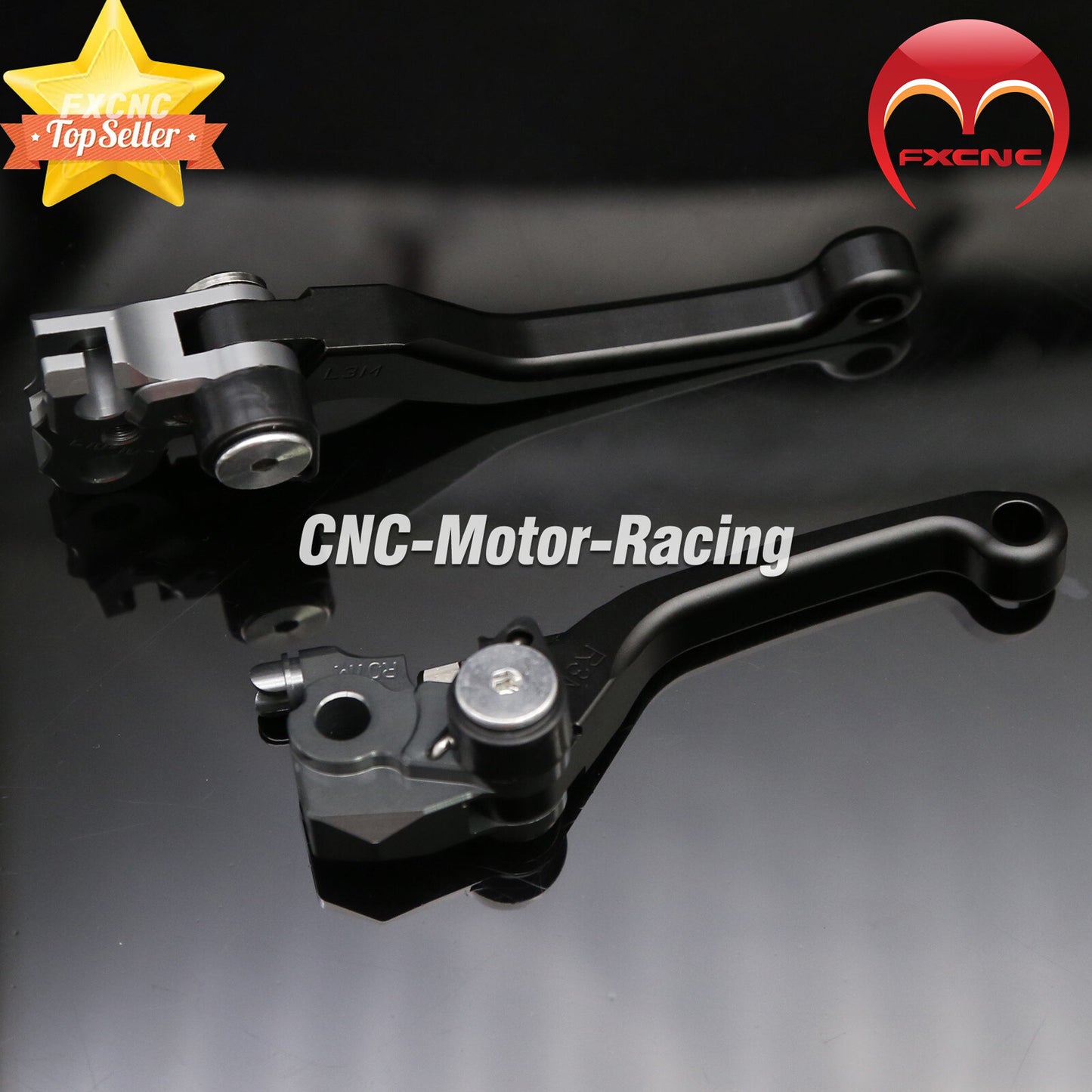 CNC Dirt bicycle brake and clutch lever suitable for Honda CR80R and CR85R 1998-2004 2005 2006 2007.