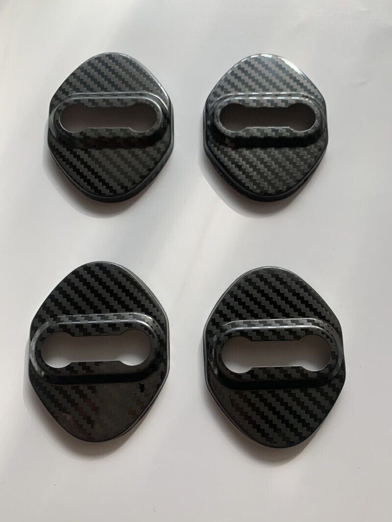 Black Accessories Door Lock Protective Cover Trim for Toyota Tundra 2014-2023