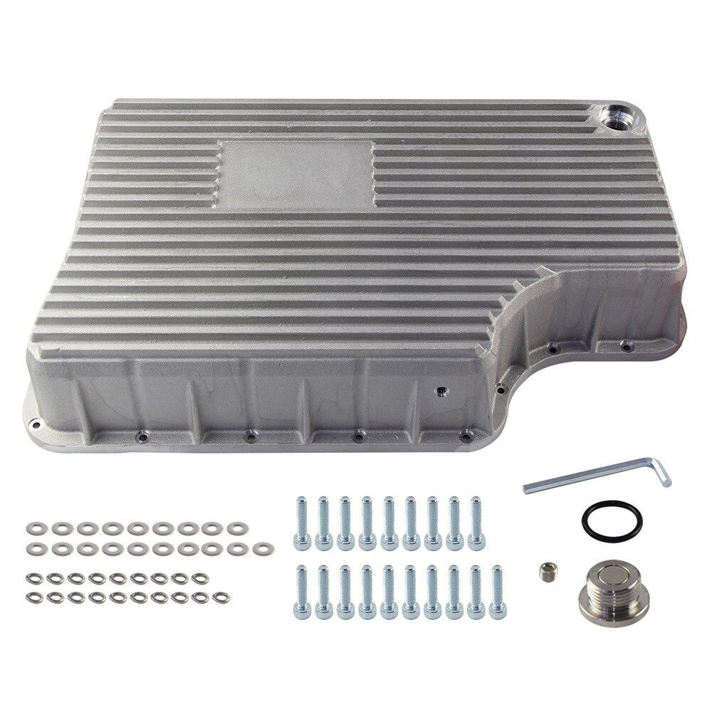 Heavy Duty 6R140 Transmission Deep Pan For 11-19 for Ford F250/F350 Aluminum Silver