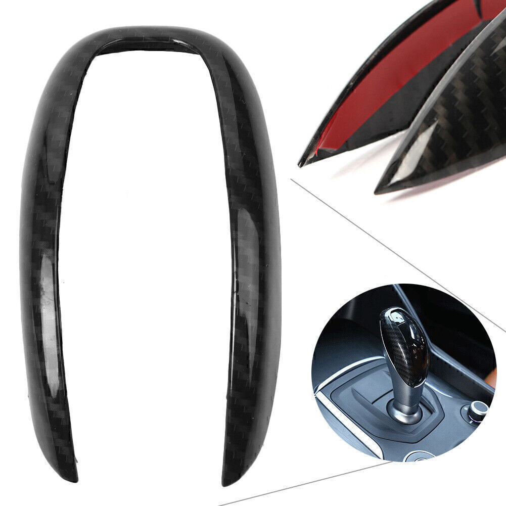 1x Carbon Fiber Gear Shift Head Cover Trim Fit for Alfa Romeo Giulia for Stelvio 2017