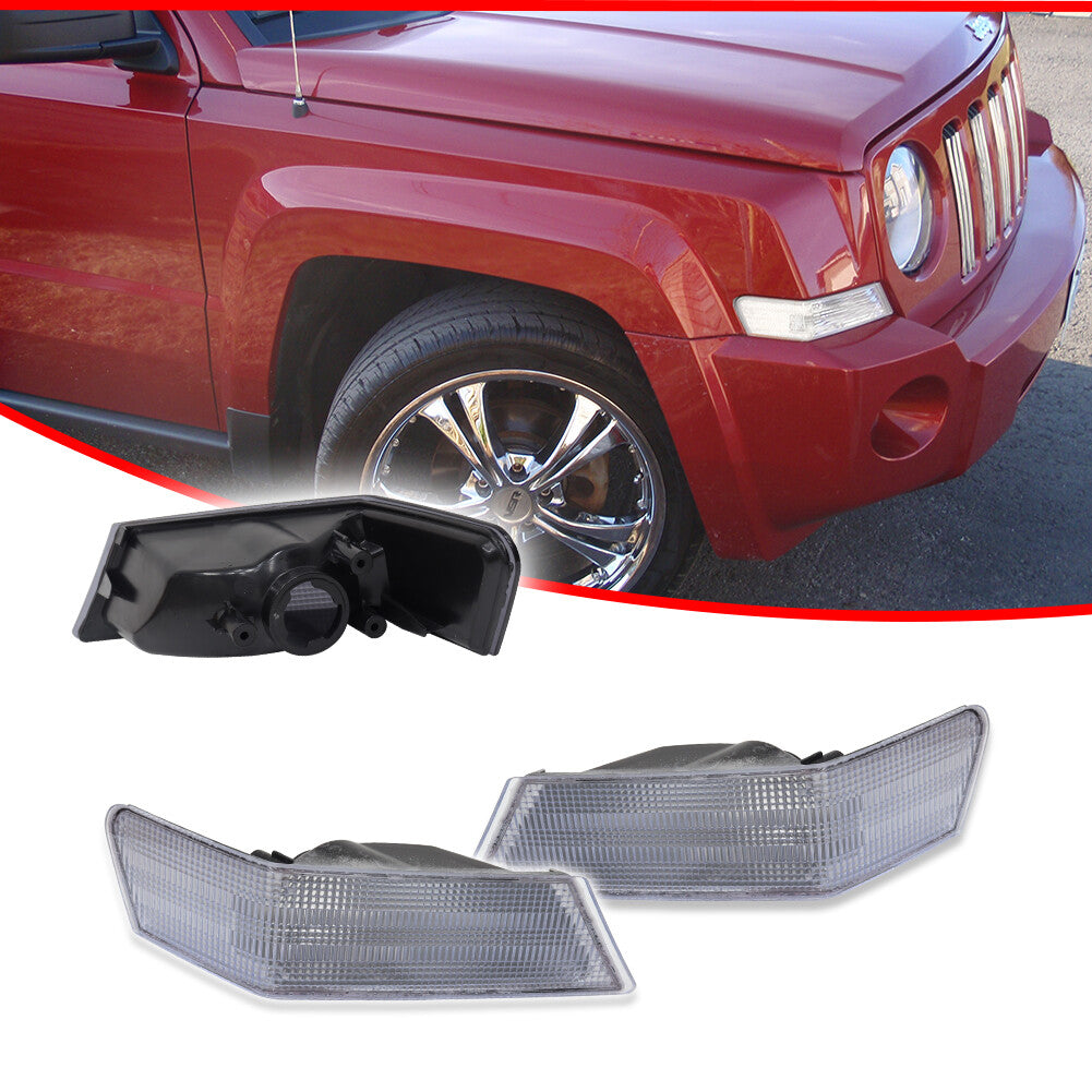 LR Front Turn Signal Directional Light Kit Parking Lights for Jeep Patriots (07-17)