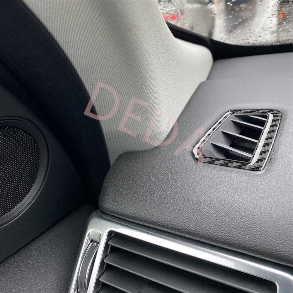 Carbon Fiber Dashboard Air Vent Outlet Trim for Land Rover Discovery Sport 15-19