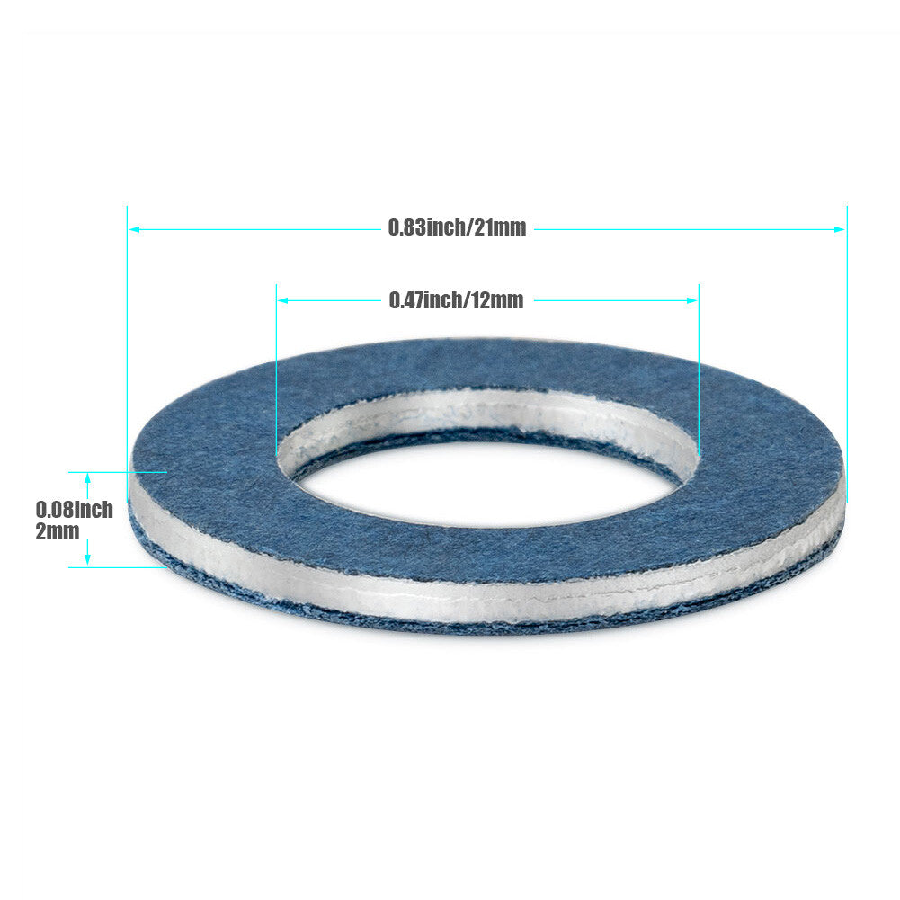Set of 100 90430-12031 for Toyota for Lexus for SCION Oil Drain Plug Washer Gasket US