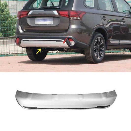 for Mitsubishi Outlander 19-20 Silver ABS Rear Bumper Lip Spoiler Splitter Guard