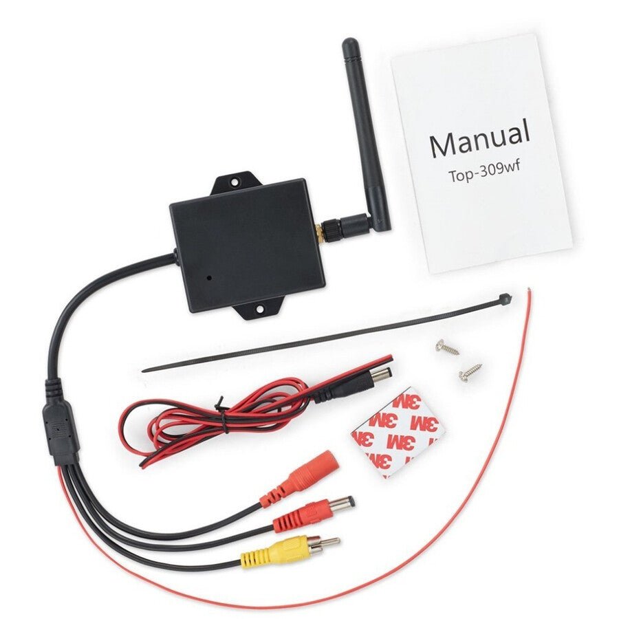 WiFi Wireless Transmitter Module Car Backup Camera AV Video Rear View Kits Black
