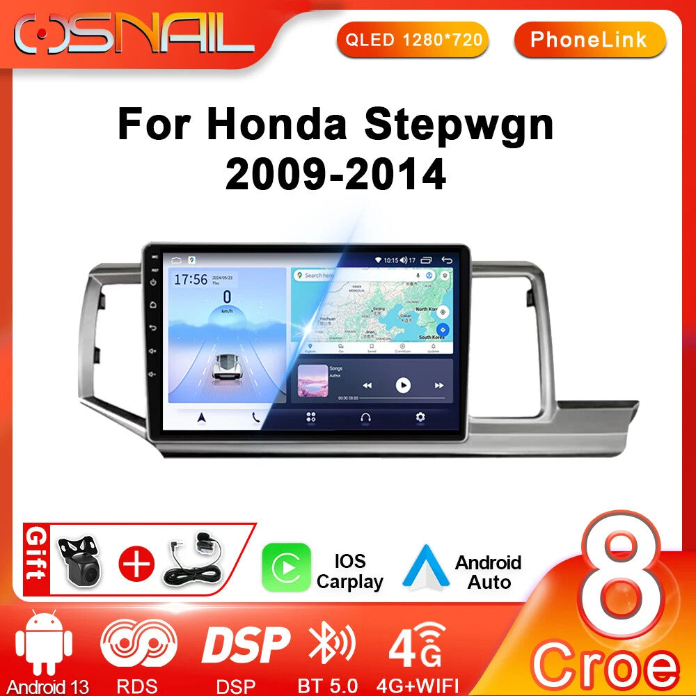 for Honda STEPWGN Navigation GPS Multimedia Video Player Auto System Car Radio