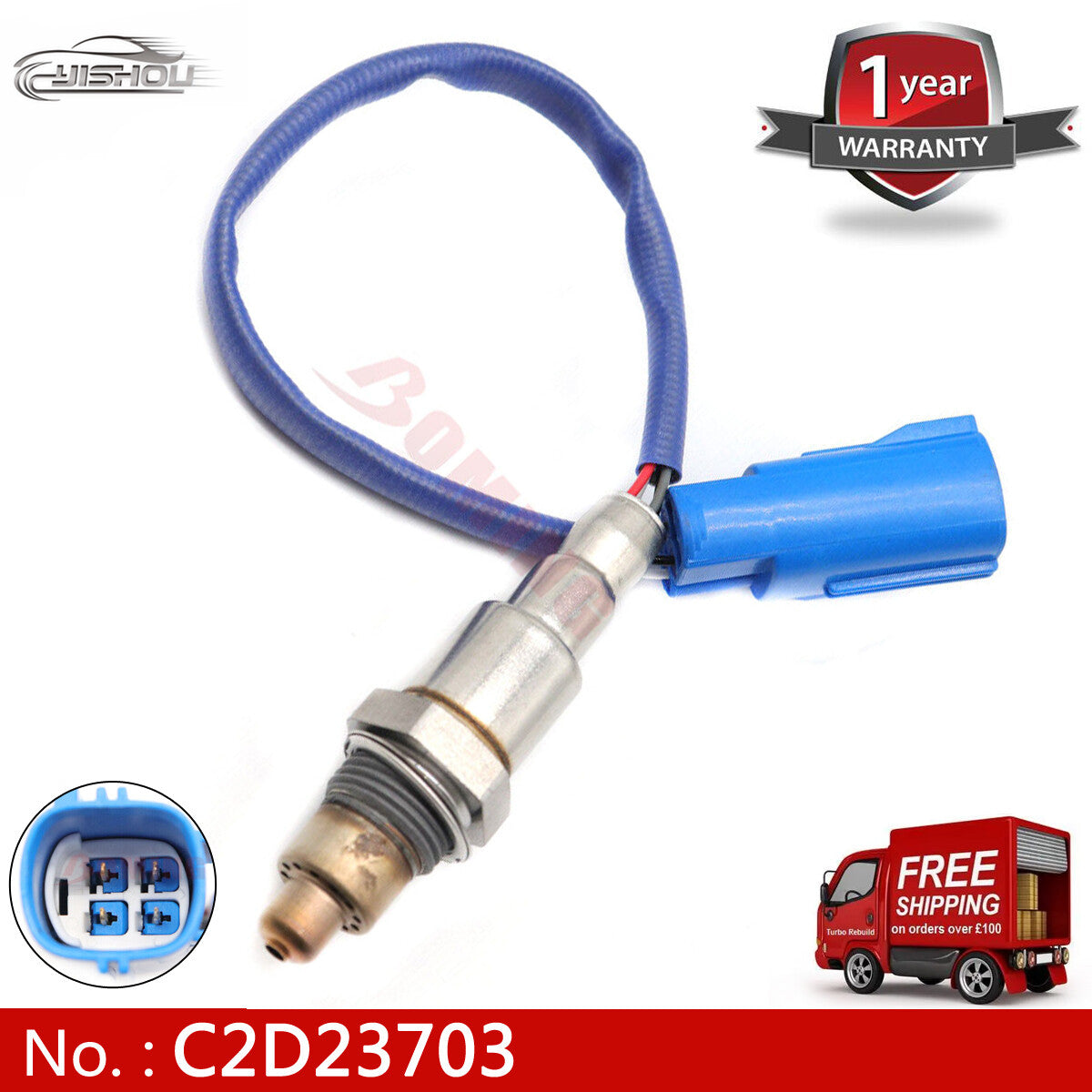 Downstream O2 oxygen sensor suitable for 2013-2017 for Jaguar XF, XJ, F model 3.0, 5.0 C2D23703