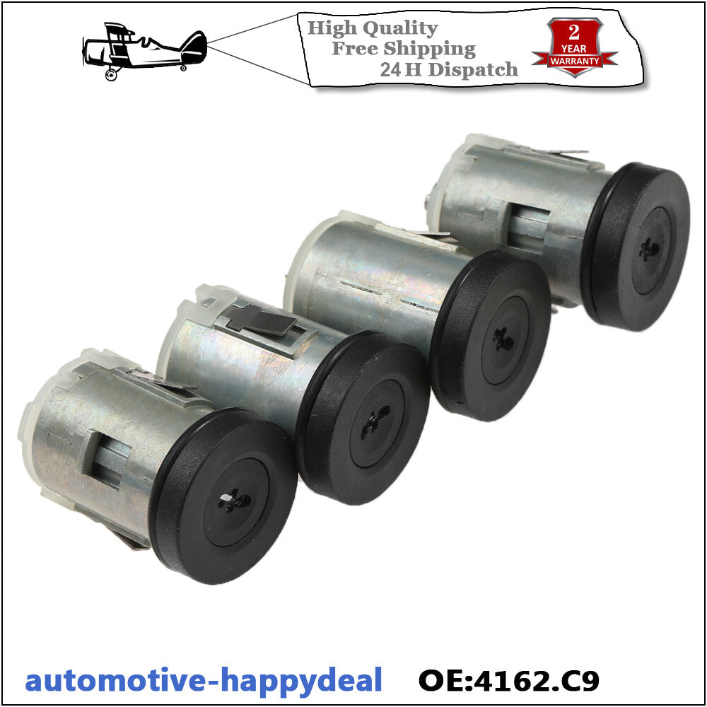 Door Lock Barrel Set of 4  2x Keys for Citroen Dispatch Expert Scudo 1996-2006