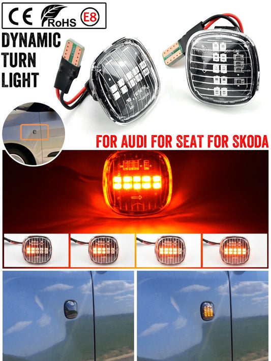 Dynamic Side Marker Turn Light for Skoda Fabia for SEAT Ibiza Cordoba Leon for Audi for A8