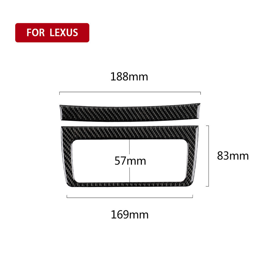 Carbon fiber rear air vent socket cover trim suitable for Lexus IS250 IS350 2014-18