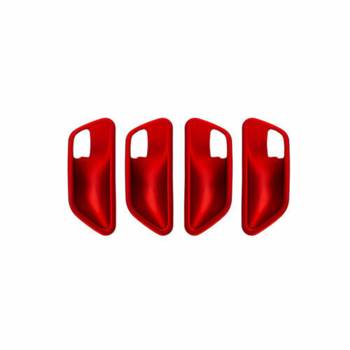 Fit for BMW 3 4 Series GT 2013-2019 ABS Red Cover Trim Car Inner Door Bowl 4PCS