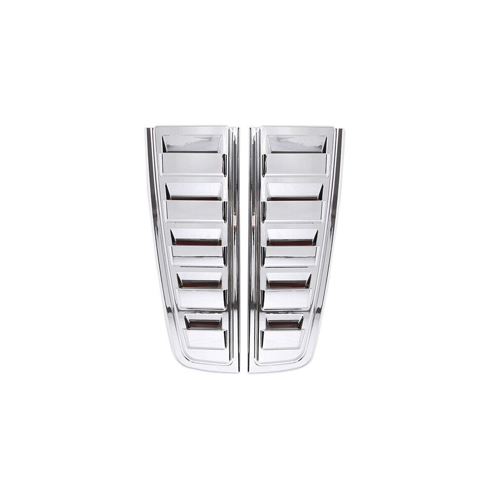 Chrome ABS Tailgate Leaf Taillight Lamp Vent Outlet Trim For HUMMER H2 2003-09