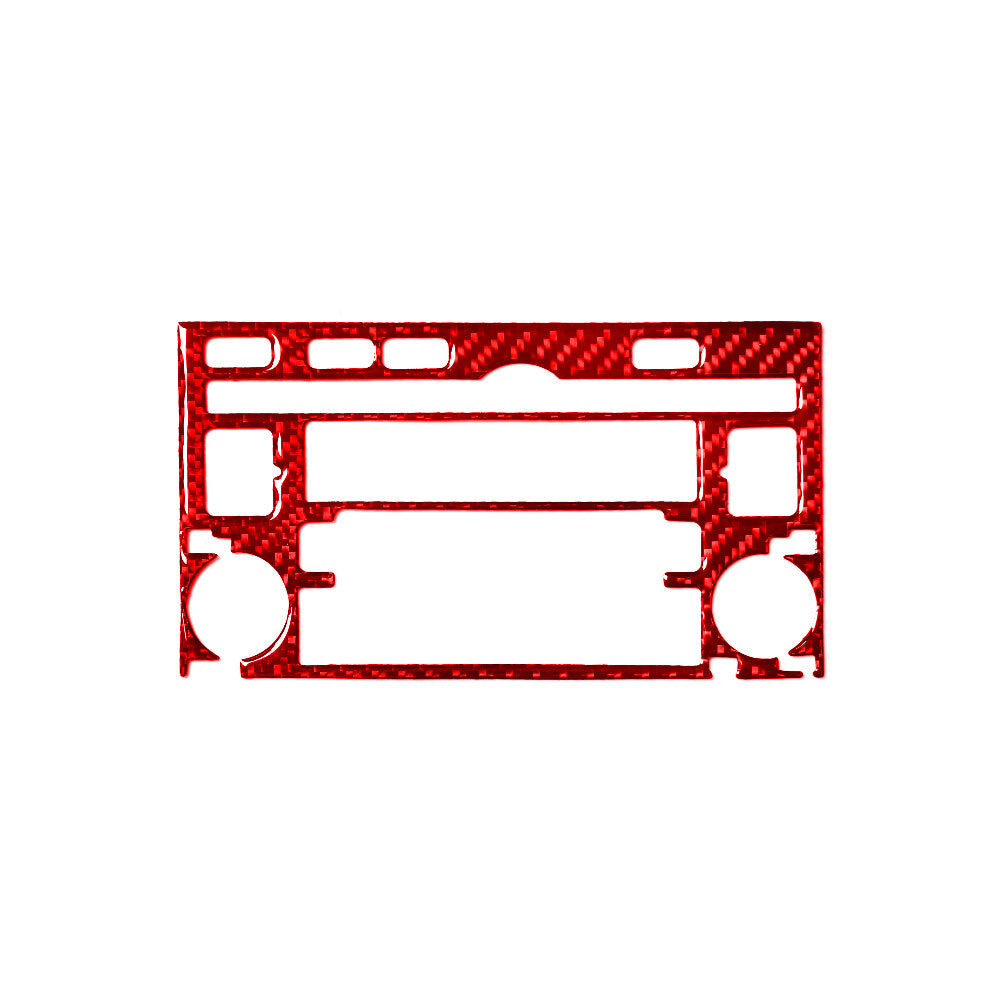 Red Carbon Fiber Radio With CD Player Type A Trim for Hyundai Azera 2006-2011