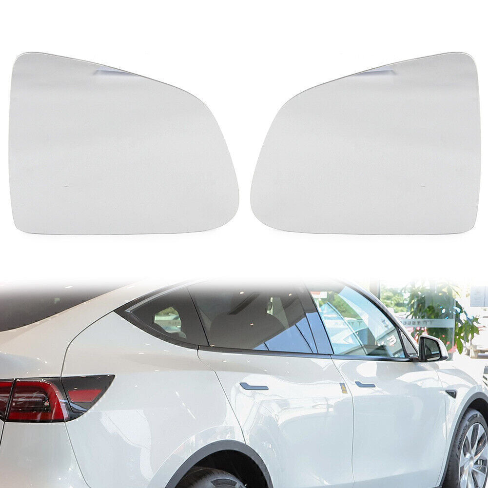 for Tesla for Model Y White Lens Left Right Heating Waterproof Car Rearview Mirror