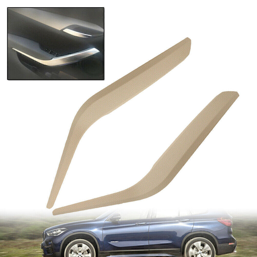 Pair Side Inner Door Panel Handle Pull Trim Cover for BMW X1 E84 2010-16 2015 14