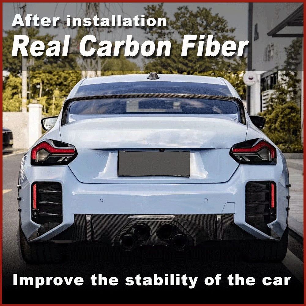 Fit for BMW G87 M2 Coupe 2022-2024 DRY CARBON Rear Boot Spoiler Trunk Wing Lip
