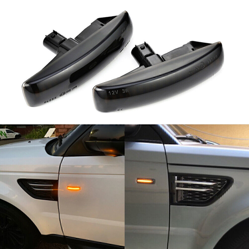 Fit 2006-13 for Range Rover Sport Discovery LR3 LR4 LR2 Amber LED Side Marker Lights