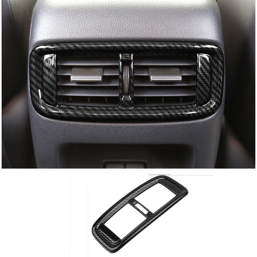 Carbon Fiber Rear Air Vent Outlet Cover Trim Fit for Honda CR-V CRV 2017-2021