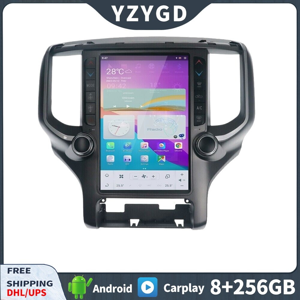 for Dodge for Ram 1500 2500 3500 2019-2021 Android Carplay Car Radio Screen Receiver