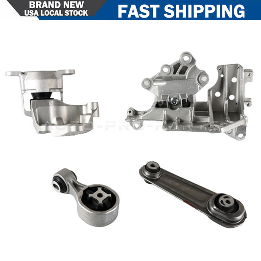 4Pcs Engine Auto Transmission Motor Mount Kit For 2014-2017 for Nissan Rogue 2.5L US