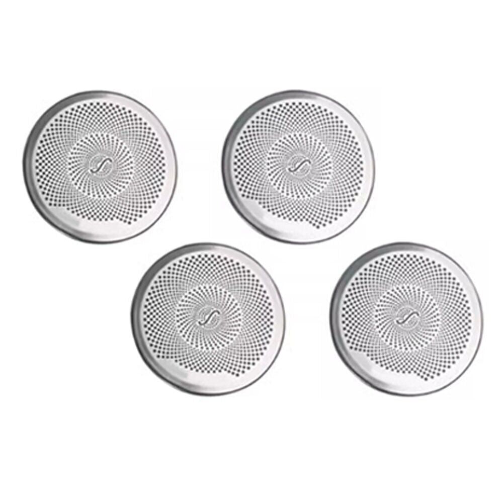 for BMW X5 X6 F15 F16 2014-2018 Steel Inner Door Speaker Ring Horn Cover Trim 4P