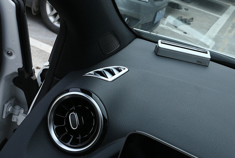 for Benz GLA W156 2020-2023 ABS Silver Dashboard LR Air Outlet Vent Trim 2PCS