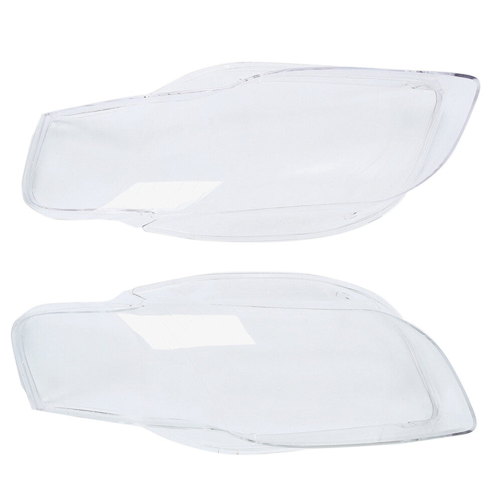 2x Front Headlight Lens Cover Lampshade for Audi A4 B7 2005-2008 Cap Clear