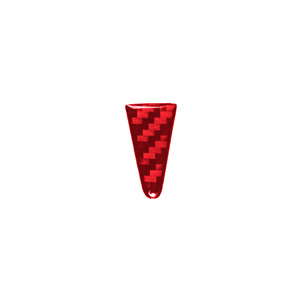 Red Carbon Fiber Interior Gear Shift Rod Side Cover Trim for Honda CR-V 2017-21