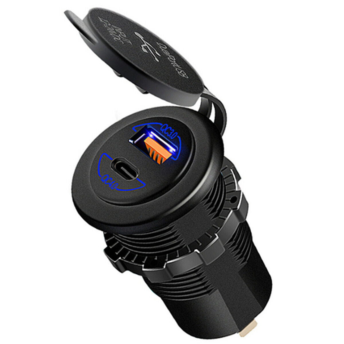 Quick Charger Car Cigarette Lighter Socket Dual USB Port Charging Power Outlet