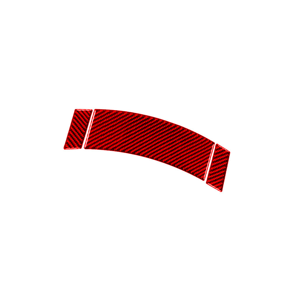 for Nissan Quest 2004-2006 3Pcs Red Central Ashtray Trim Cover Carbon Fiber
